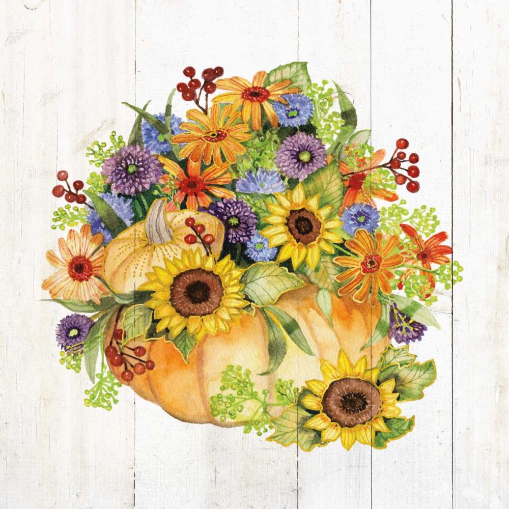 Autumn Days II Gold art print by Kathleen Parr McKenna for $57.95 CAD