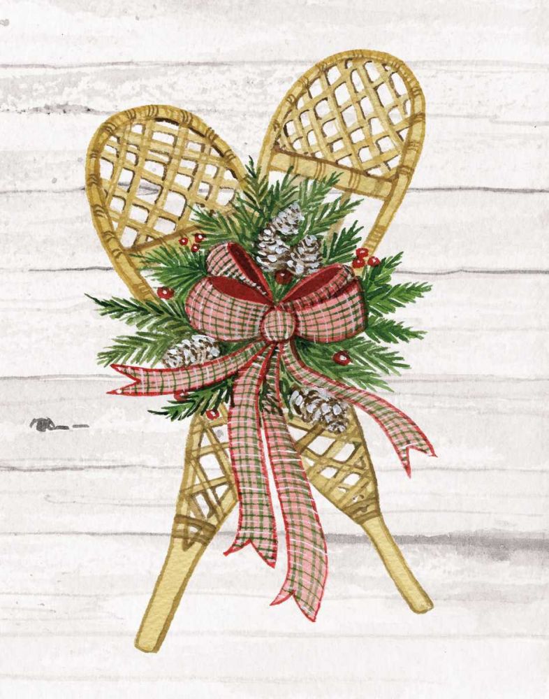 Holiday Sports I on White Wood art print by Kathleen Parr McKenna for $57.95 CAD