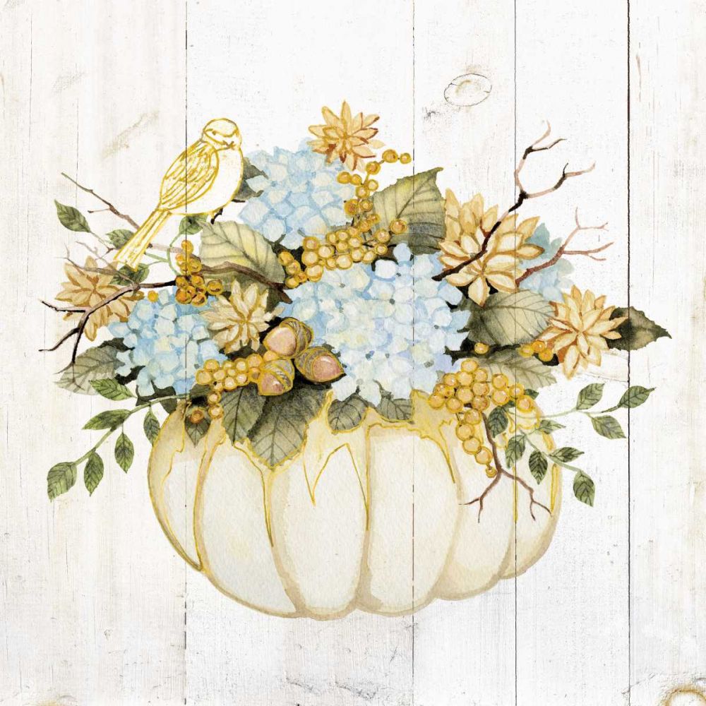 Autumn Elegance III Gold art print by Kathleen Parr McKenna for $57.95 CAD