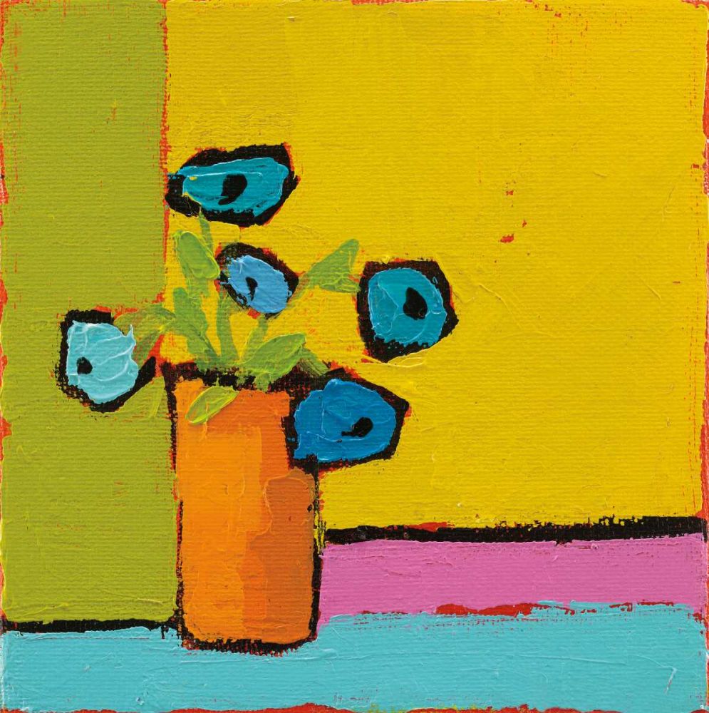 Orange Vase Bright art print by Phyllis Adams for $57.95 CAD