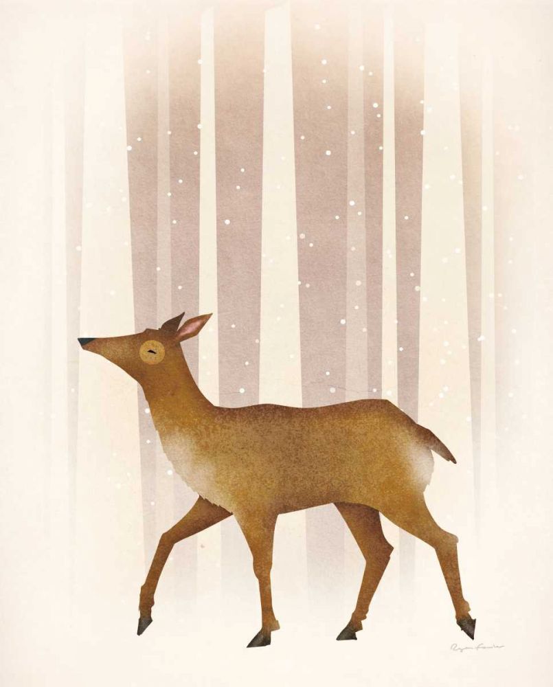 Snowy Doe art print by Ryan Fowler for $57.95 CAD