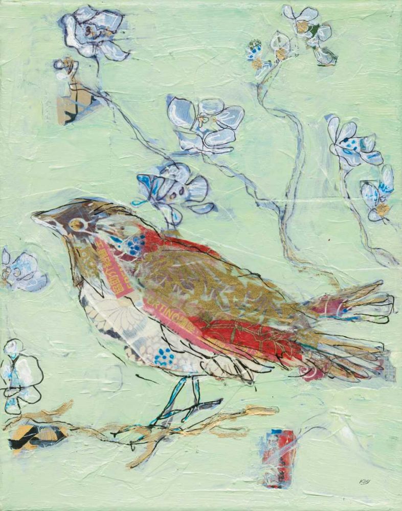 Sea Foam Bird art print by Kellie Day for $57.95 CAD