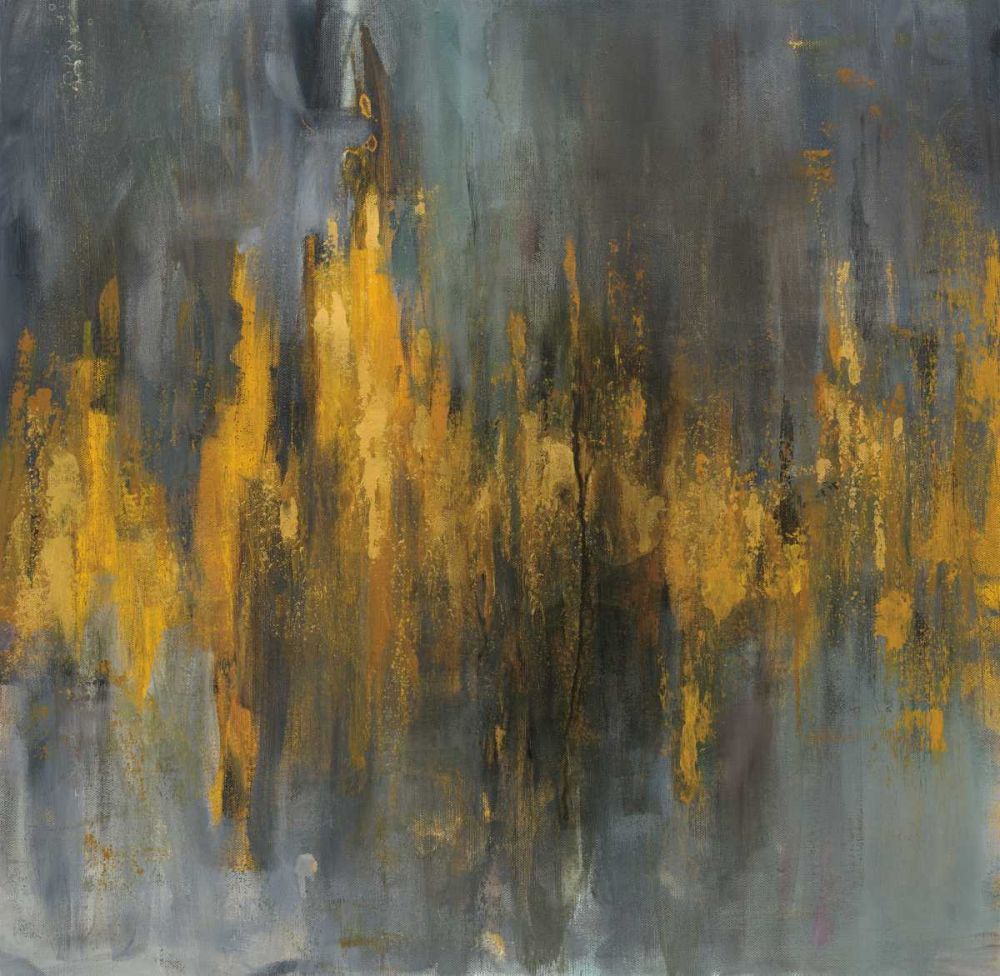 Black and Gold Abstract art print by Danhui Nai for $57.95 CAD