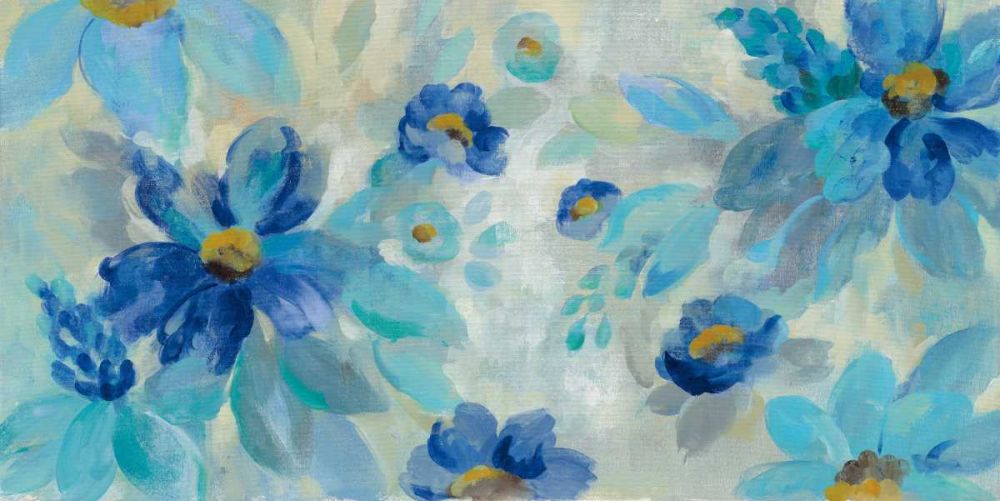 Blue Flowers Whisper I art print by Silvia Vassileva for $57.95 CAD