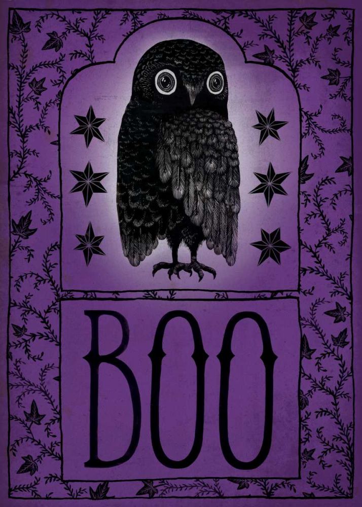 Vintage Halloween Boo art print by Sara Zieve Miller for $57.95 CAD