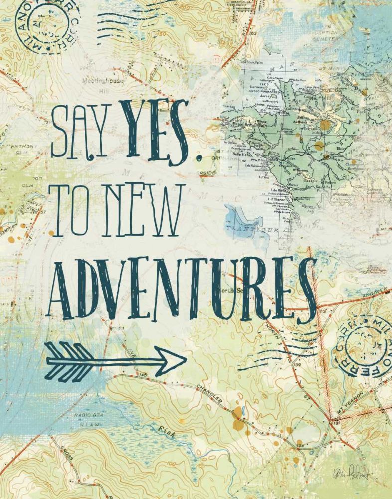 Map Sentiments II art print by Katie Pertiet for $57.95 CAD