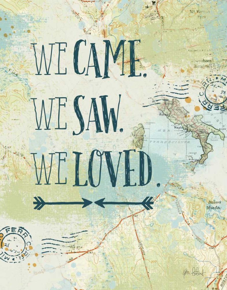 Map Sentiments III art print by Katie Pertiet for $57.95 CAD