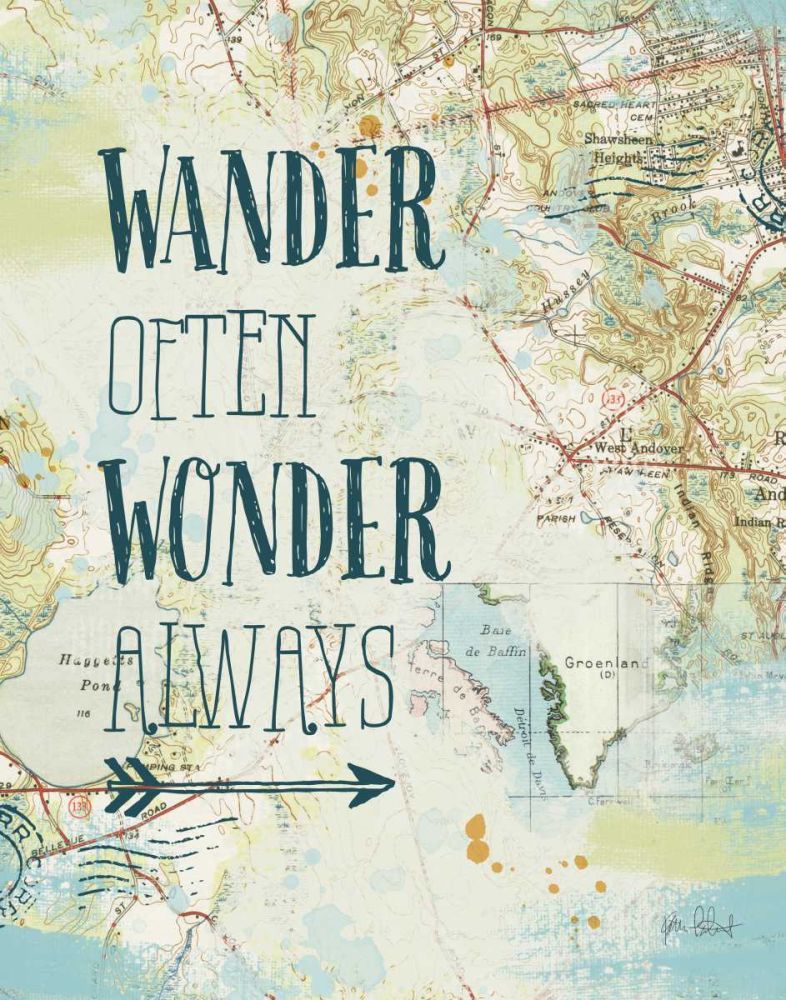 Map Sentiments V art print by Katie Pertiet for $57.95 CAD