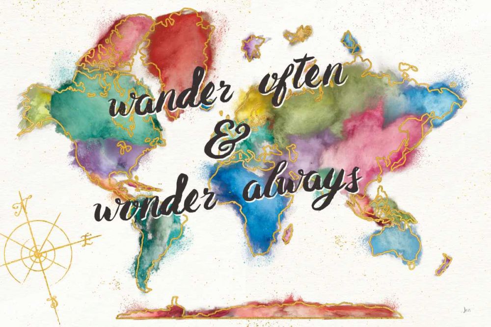 Colorful World I art print by Jess Aiken for $57.95 CAD