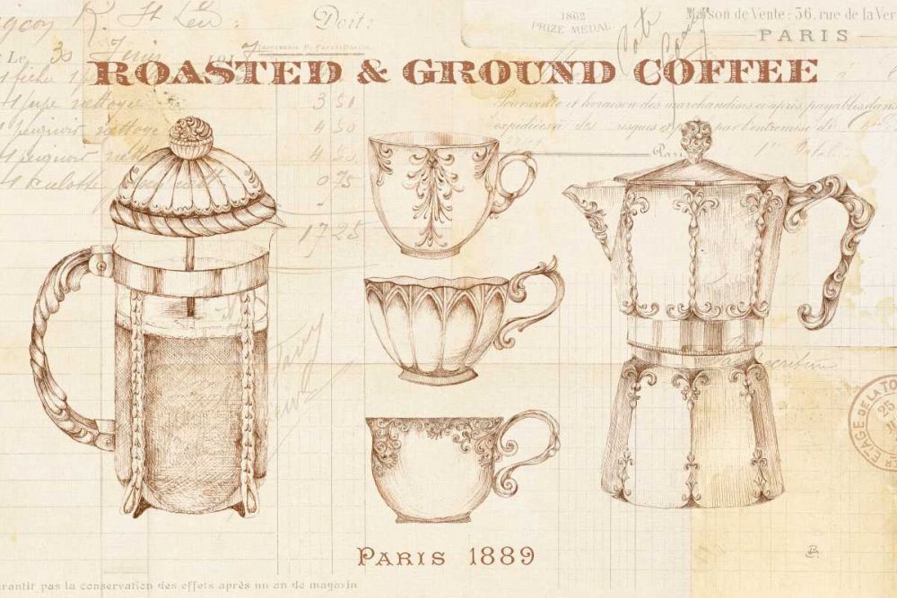 Authentic Coffee I art print by Daphne Brissonnet for $57.95 CAD