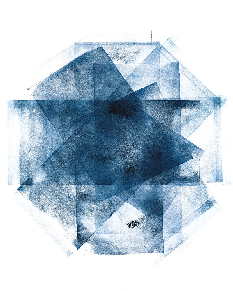 Blue Geometric Abstract II art print by Wild Apple Portfolio for $57.95 CAD