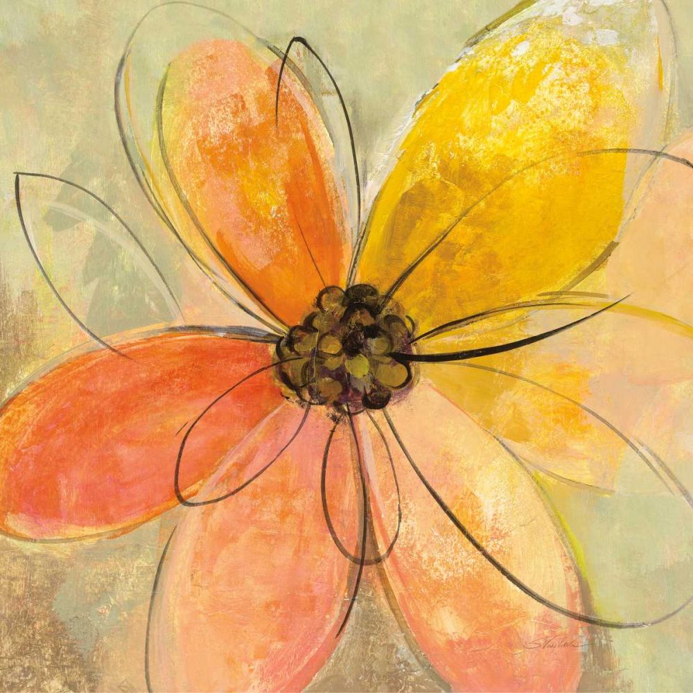 Neon Floral II art print by Silvia Vassileva for $57.95 CAD