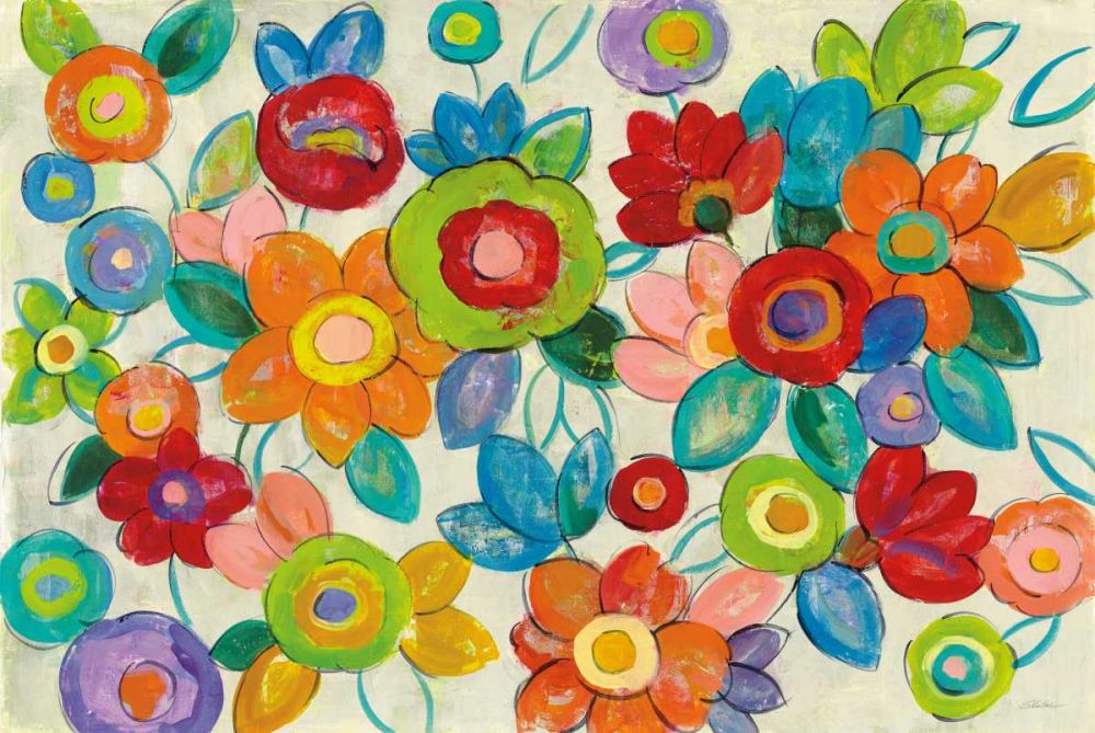 Decorative Flowers Bright art print by Silvia Vassileva for $57.95 CAD