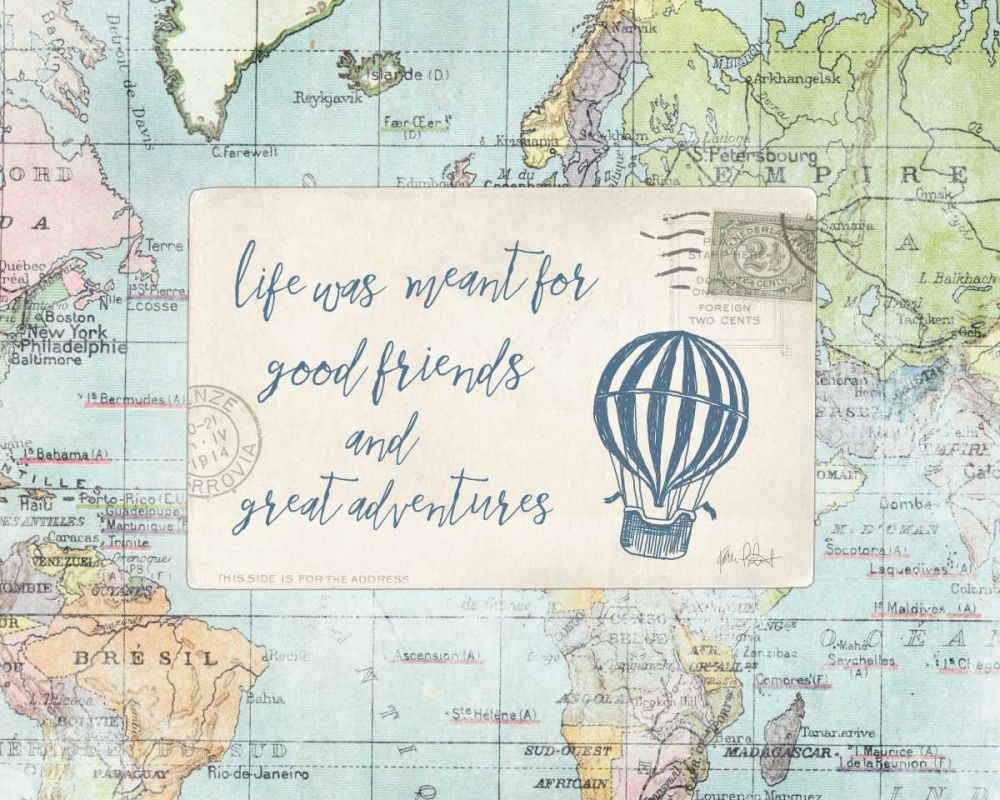 Travel Posts III art print by Katie Pertiet for $57.95 CAD