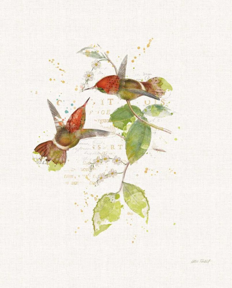 Colorful Hummingbirds II art print by Katie Pertiet for $57.95 CAD