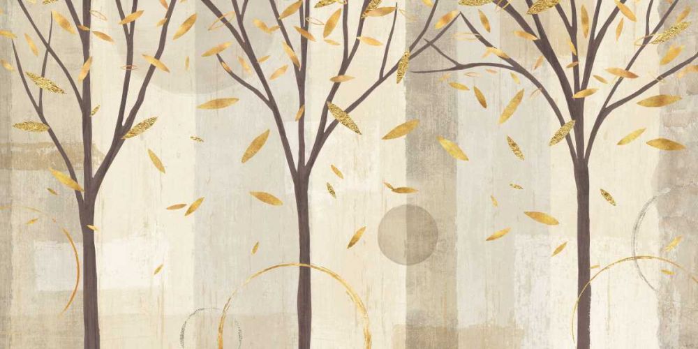 Watercolor Forest Gold I art print by Veronique Charron for $57.95 CAD