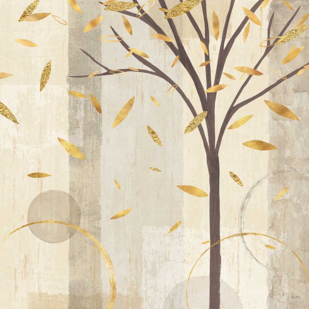Watercolor Forest Gold III art print by Veronique Charron for $57.95 CAD