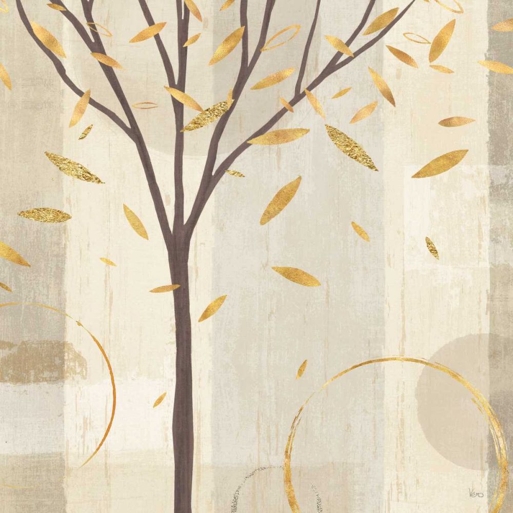 Watercolor Forest Gold IV art print by Veronique Charron for $57.95 CAD