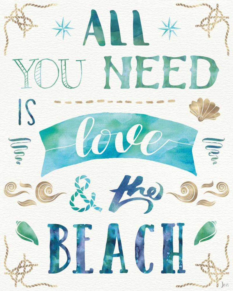Love and the Beach I art print by Jess Aiken for $57.95 CAD