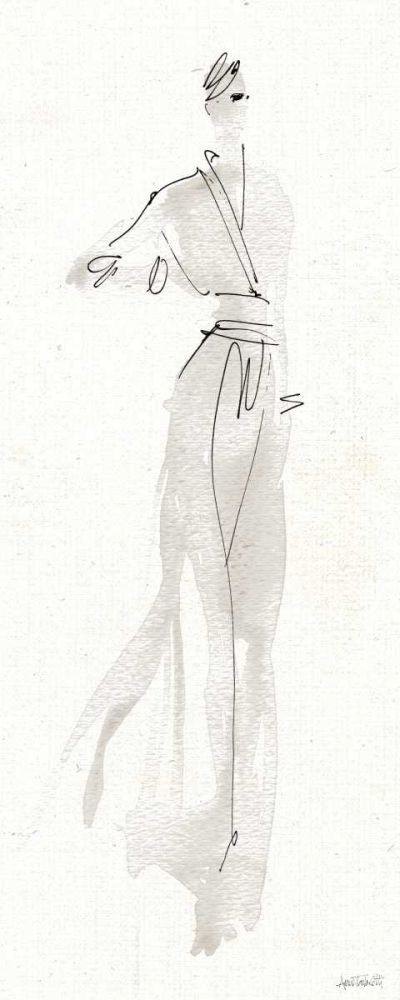 La Fashion IV Gray art print by Anne Tavoletti for $57.95 CAD