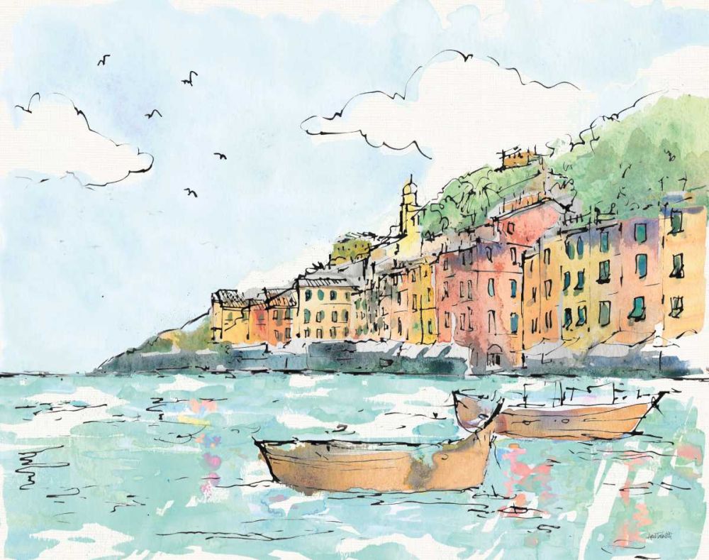 Portofino I art print by Anne Tavoletti for $57.95 CAD