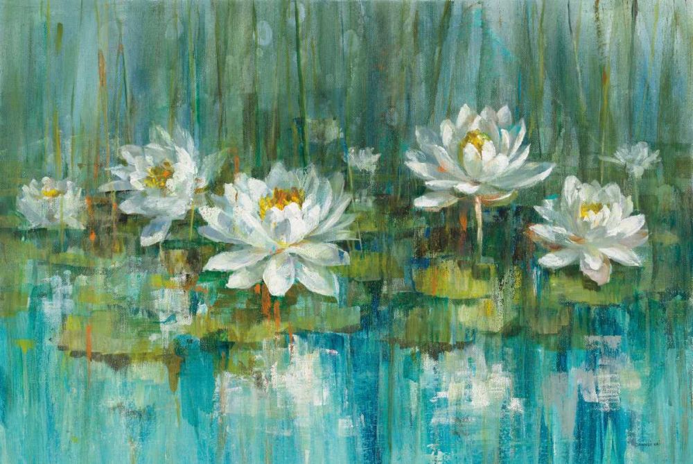 Water Lily Pond v2 Crop art print by Danhui Nai for $57.95 CAD