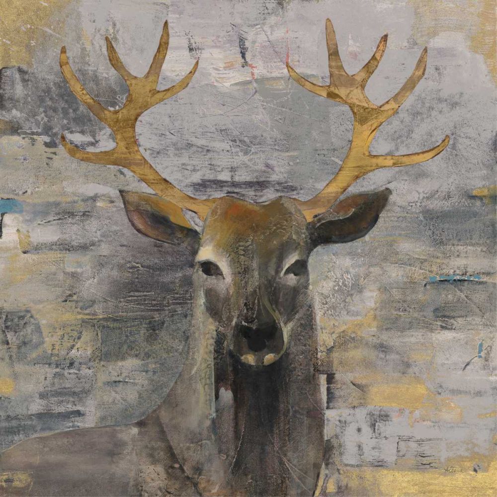 The Leader Gold Light Grey art print by Albena Hristova for $57.95 CAD