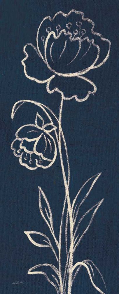 Indigo Floral II art print by Silvia Vassileva for $57.95 CAD