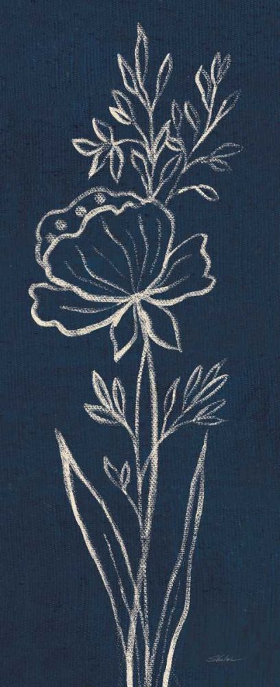 Indigo Floral III art print by Silvia Vassileva for $57.95 CAD