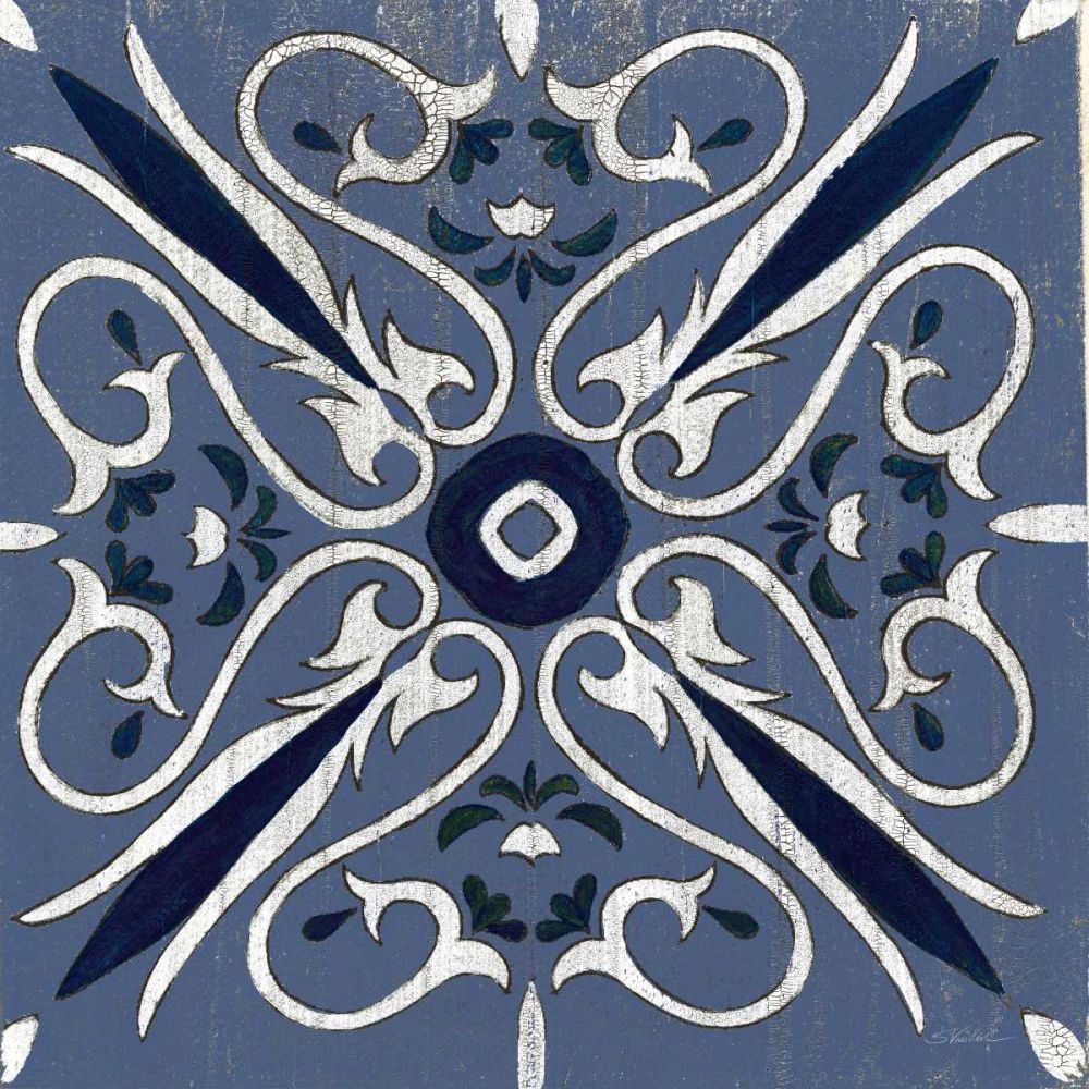 Oxford I Indigo and Cream art print by Silvia Vassileva for $57.95 CAD