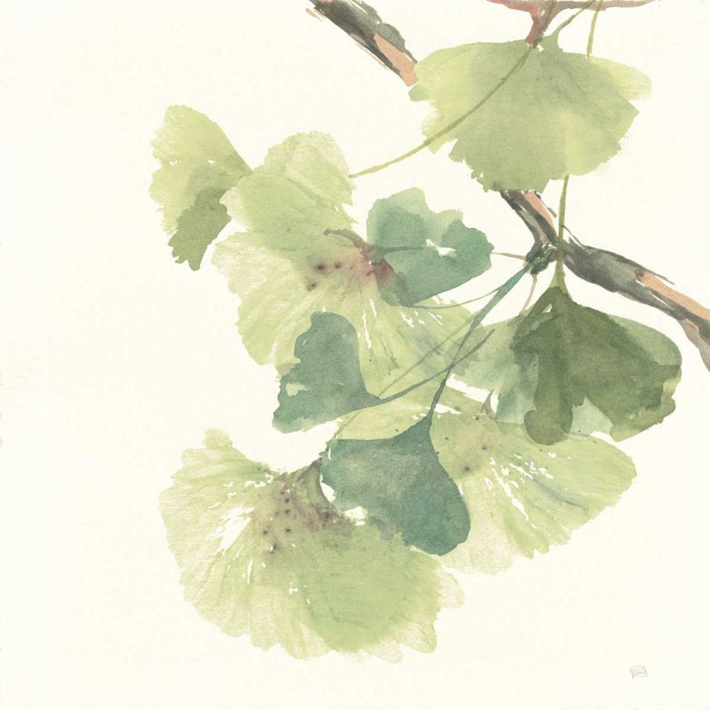 Gingko Leaves II Light art print by Chris Paschke for $57.95 CAD