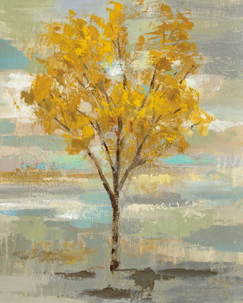 Golden Tree and Fog I art print by Silvia Vassileva for $57.95 CAD