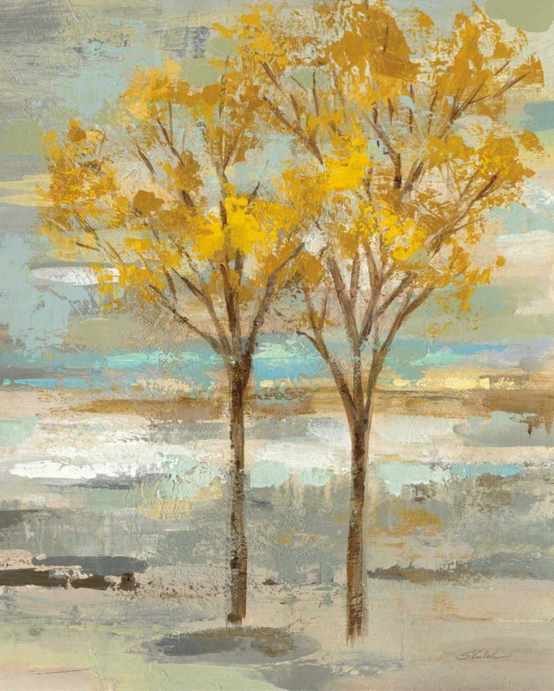 Golden Tree and Fog II art print by Silvia Vassileva for $57.95 CAD