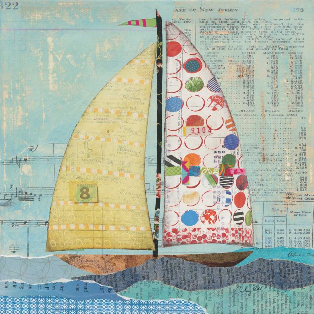 At the Regatta I Sail Sq art print by Courtney Prahl for $57.95 CAD
