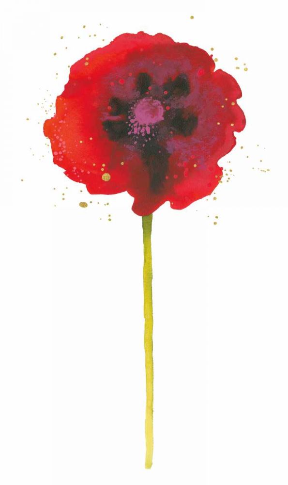 Splash II with Gold art print by Shirley Novak for $57.95 CAD