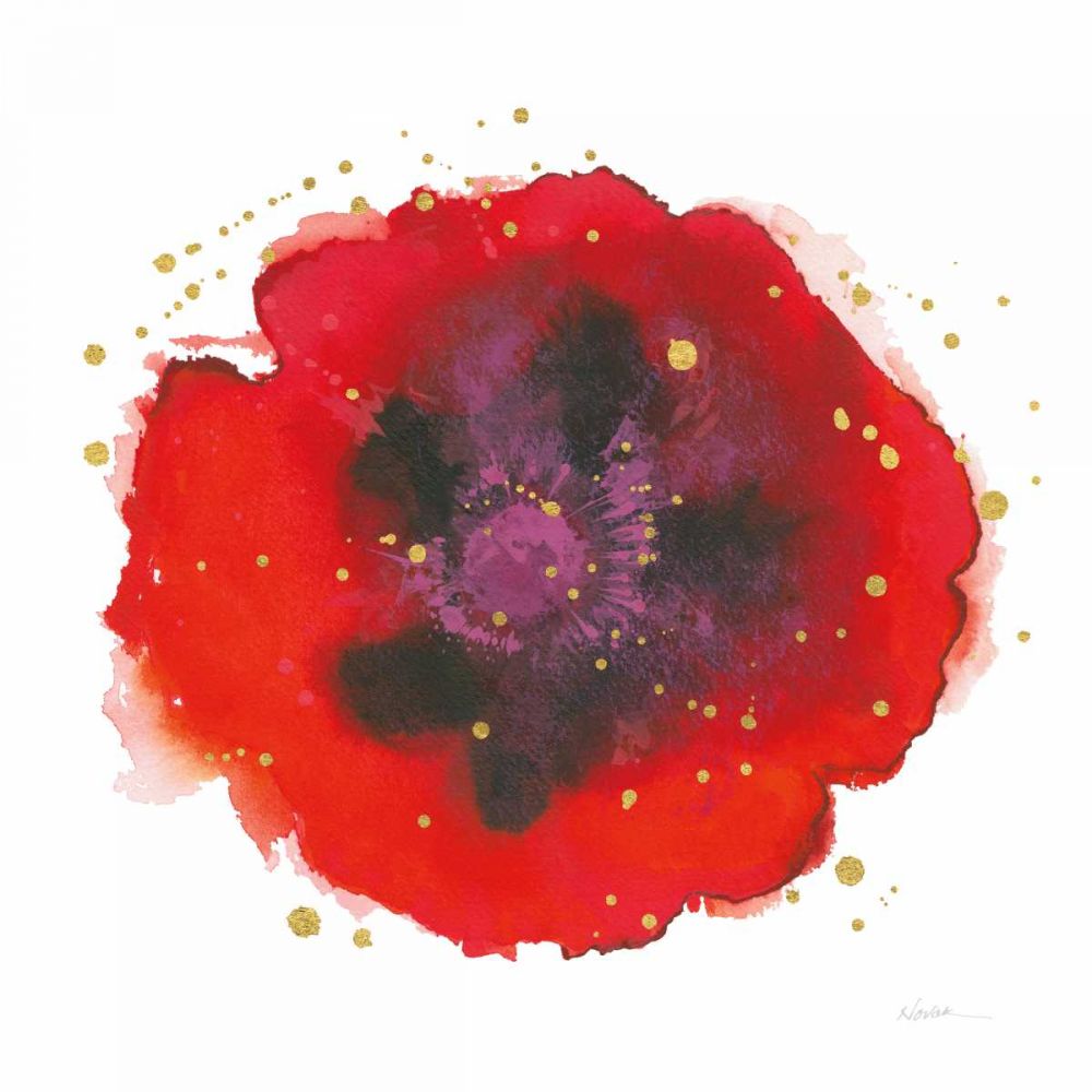 Splash IV with Gold art print by Shirley Novak for $57.95 CAD