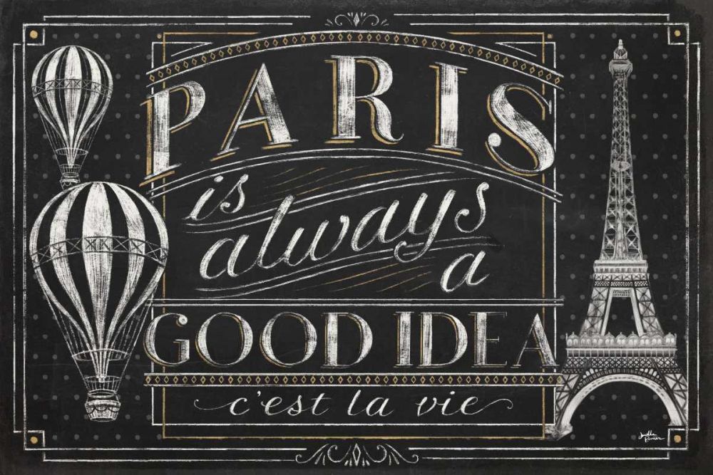 Vive Paris I art print by Janelle Penner for $57.95 CAD