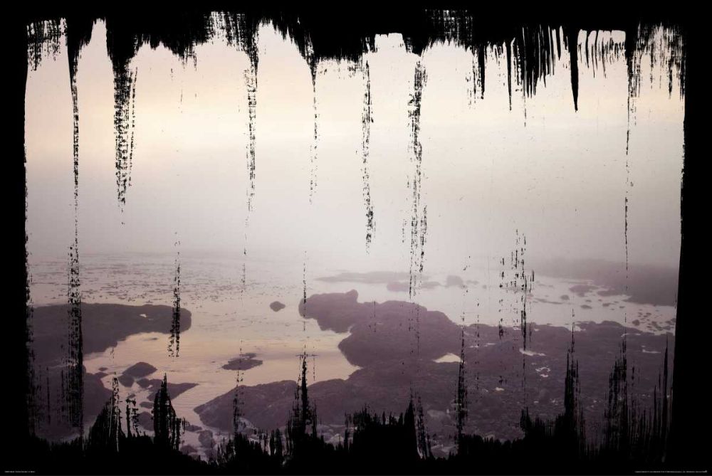 Painted Seaside I on Black art print by Laura Marshall for $57.95 CAD