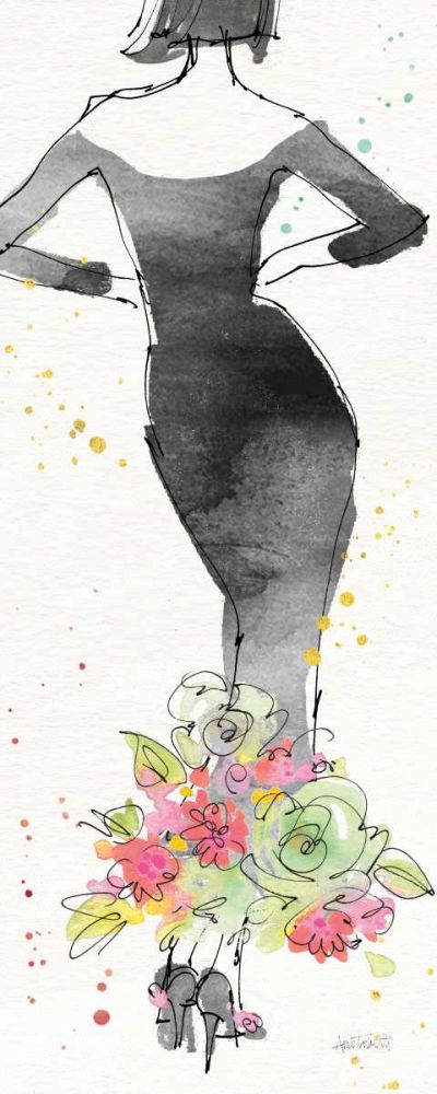 Floral Fashion I art print by Anne Tavoletti for $57.95 CAD