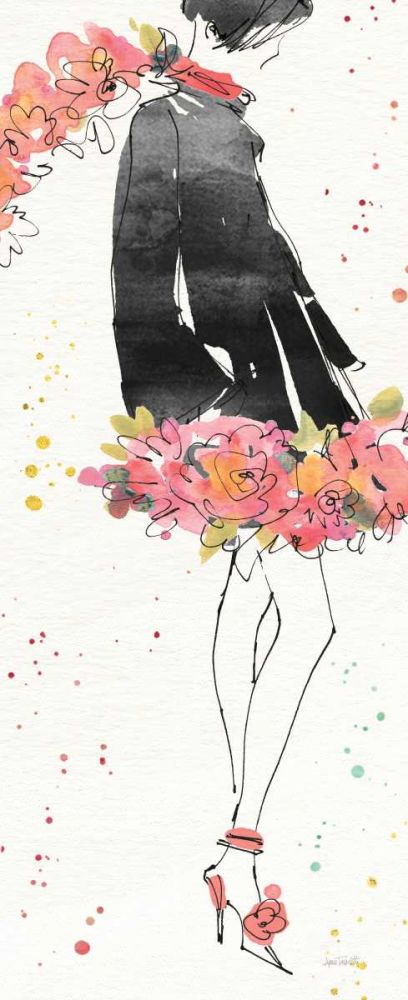Floral Fashion IV art print by Anne Tavoletti for $57.95 CAD