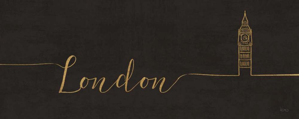 Underlined Cities III Black art print by Veronique Charron for $57.95 CAD