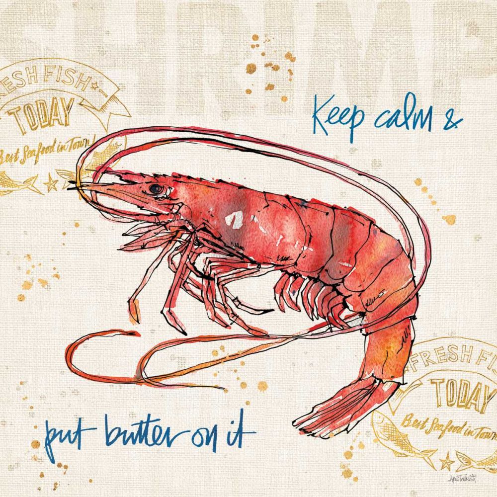 Coastal Catch IV art print by Anne Tavoletti for $57.95 CAD