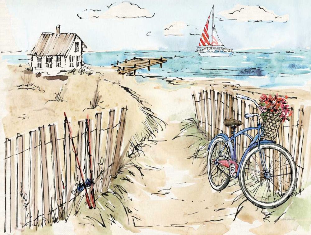 Coastal Catch V art print by Anne Tavoletti for $57.95 CAD