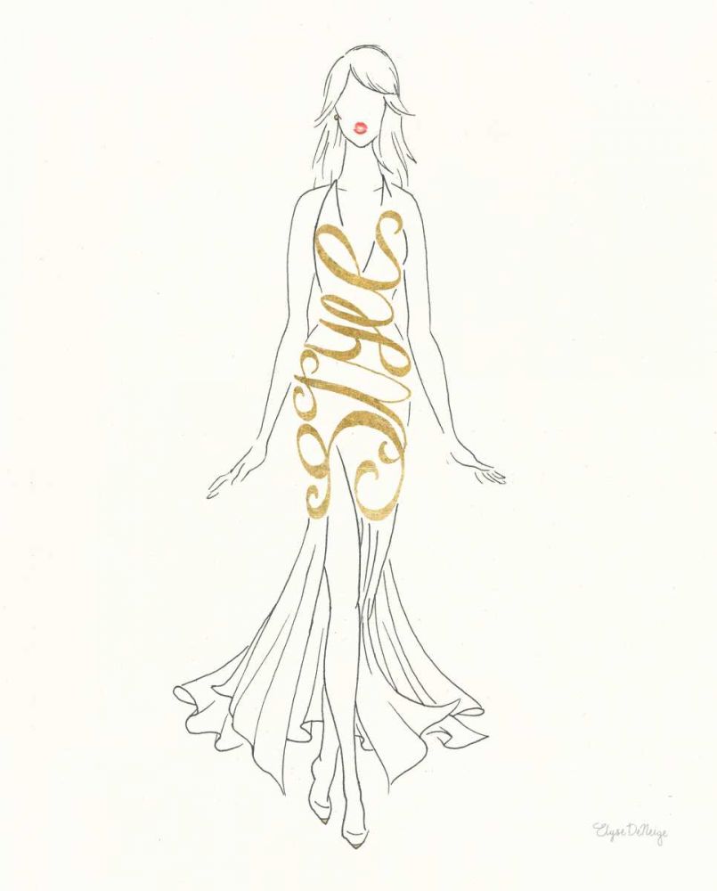 Stylish Sayings I art print by Wild Apple Graphics for $57.95 CAD