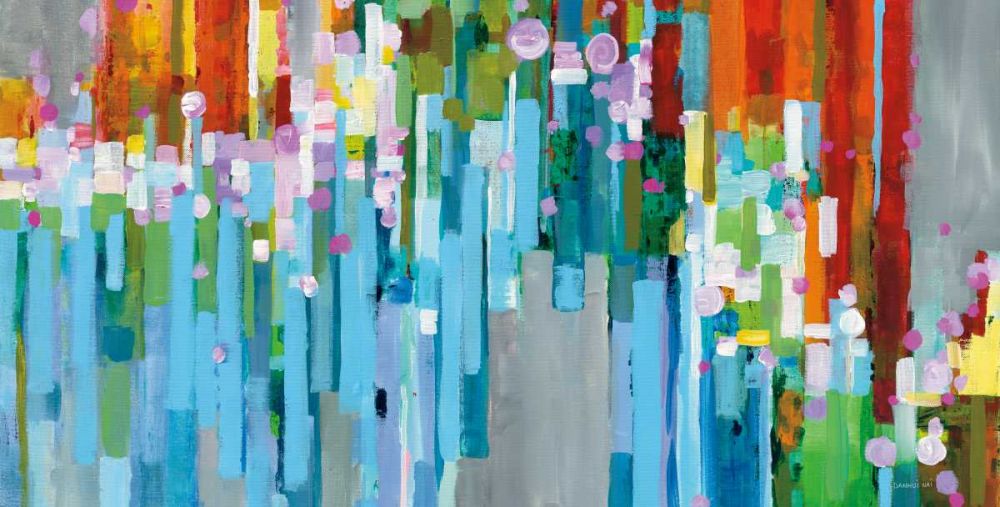 Rainbow of Stripes Crop art print by Danhui Nai for $57.95 CAD