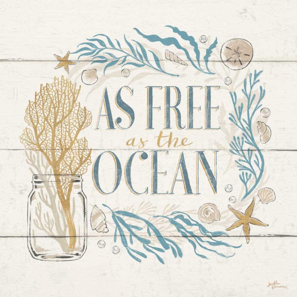 Golden Sea IV art print by Janelle Penner for $57.95 CAD