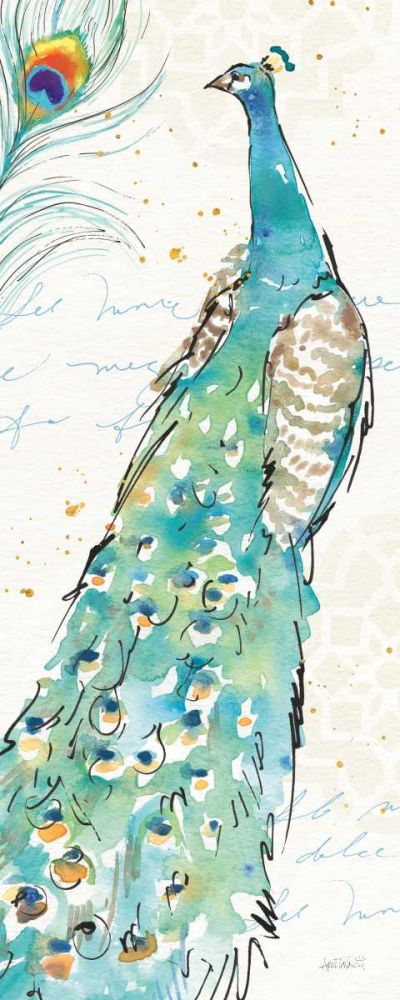 Peacock Garden III art print by Anne Tavoletti for $57.95 CAD