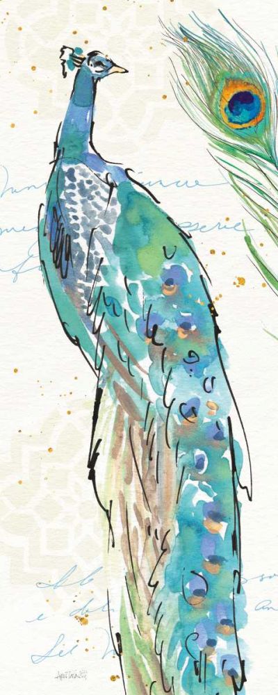 Peacock Garden IV art print by Anne Tavoletti for $57.95 CAD