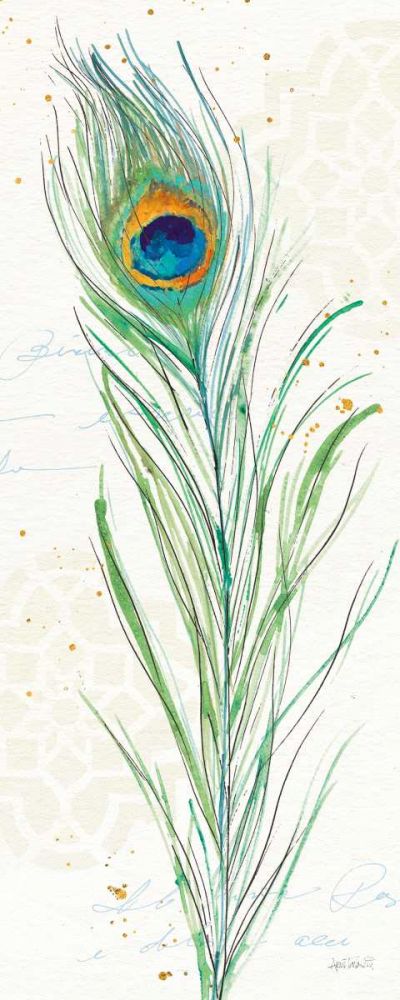 Peacock Garden VI art print by Anne Tavoletti for $57.95 CAD