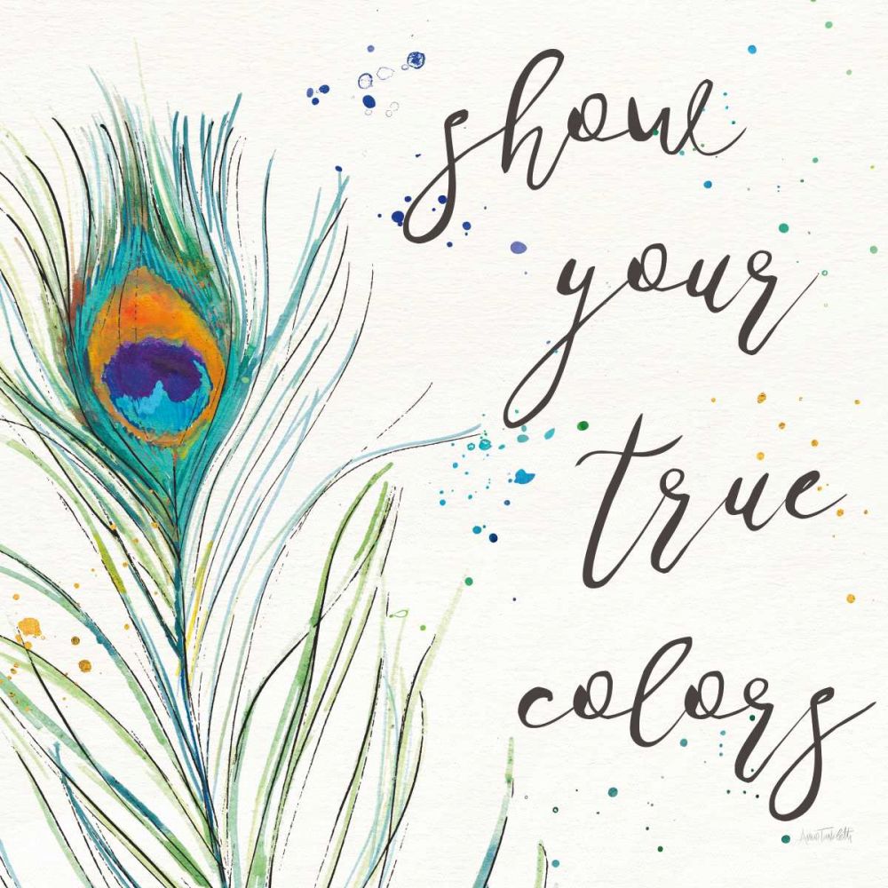 Peacock Garden VII art print by Anne Tavoletti for $57.95 CAD